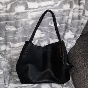 Vince camuto black leather purse